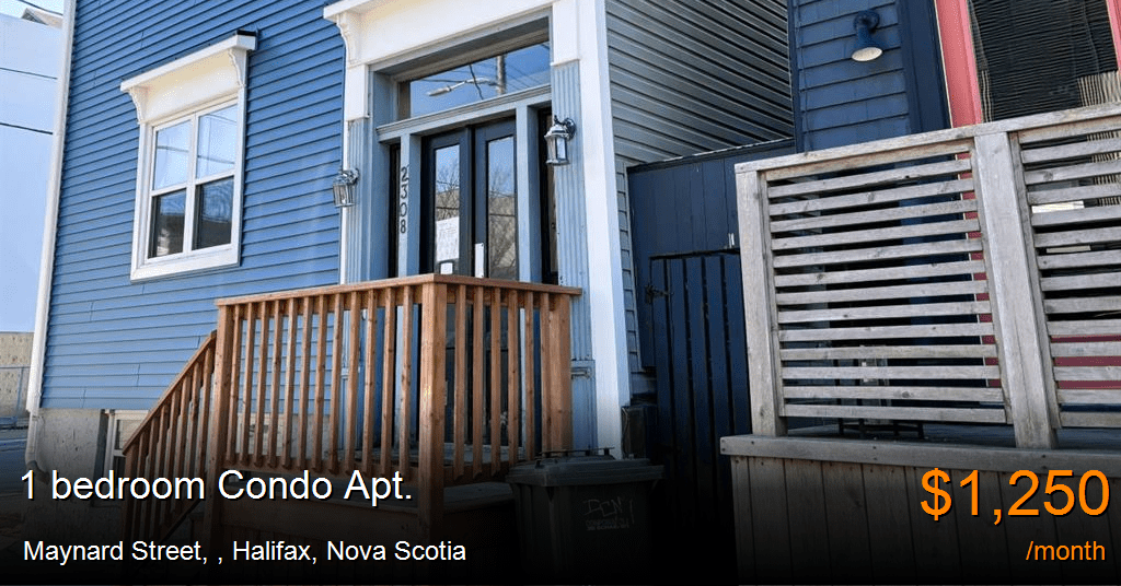 2308 maynard st, halifax Condo Apt. for Rent