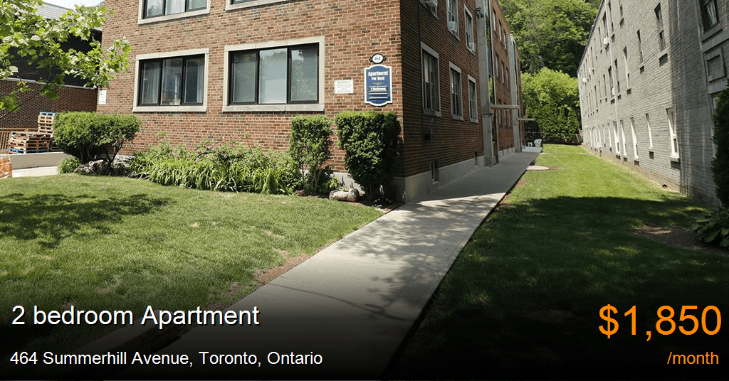 464 summerhill avenue, toronto Apartment for Rent