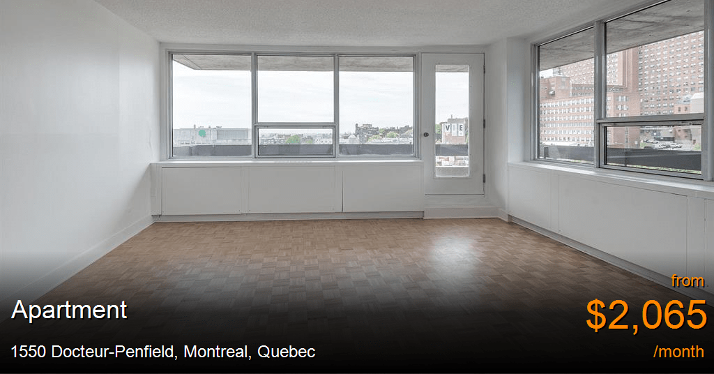 1550 docteurpenfield, montreal Apartment for Rent