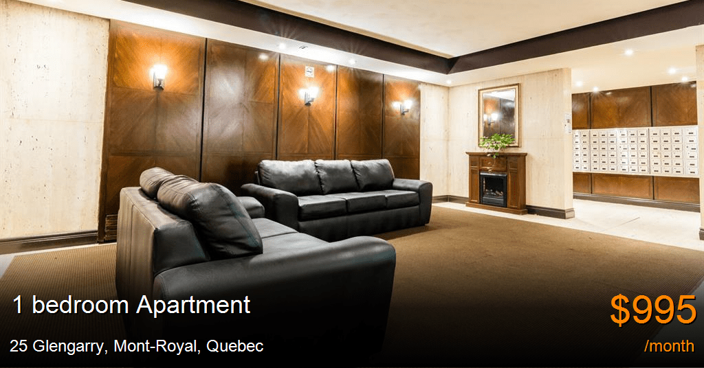 25 glengarry, montroyal Apartment for Rent