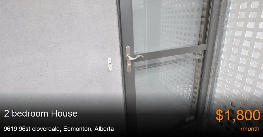 9619 96st cloverdale, edmonton House for Rent