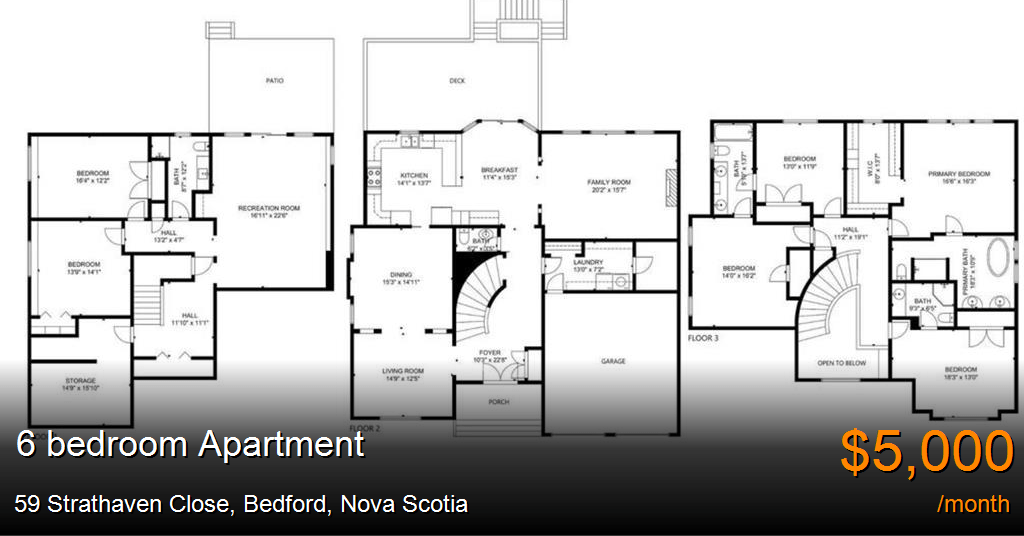 59 Strathaven Close, Bedford Apartment for Rent B238718