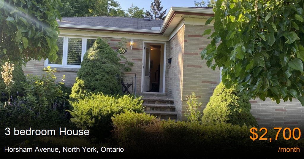 horsham avenue, north york House for Rent