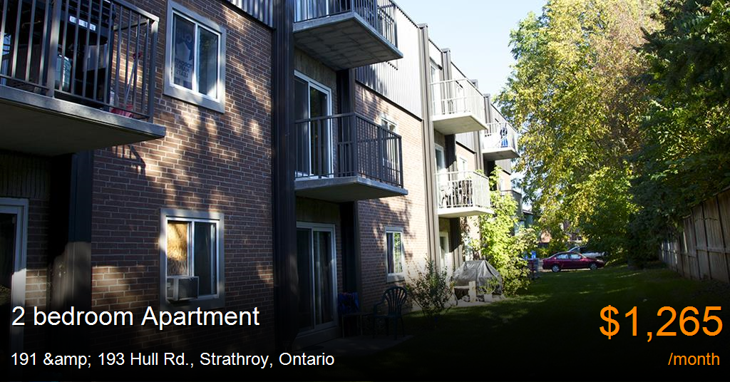 191 & 193 hull rd., strathroy Apartment for Rent