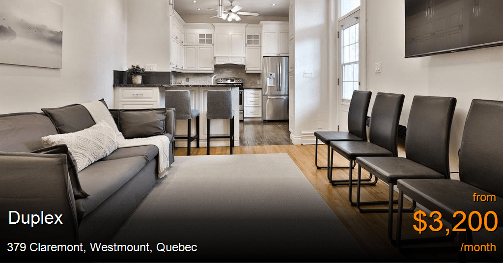 379 claremont, westmount Duplex for Rent
