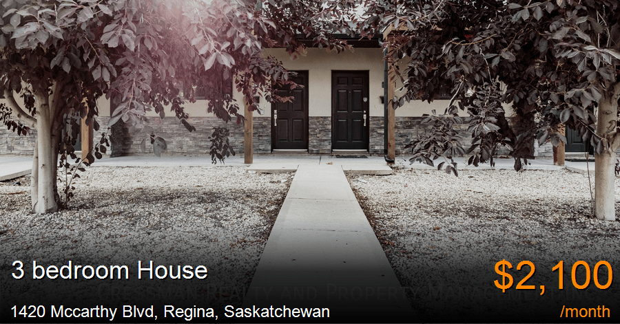 1420 mccarthy blvd, regina House for Rent
