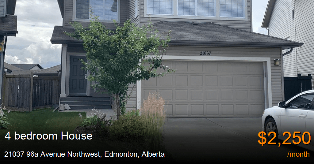 21037 96a avenue northwest, edmonton House for Rent