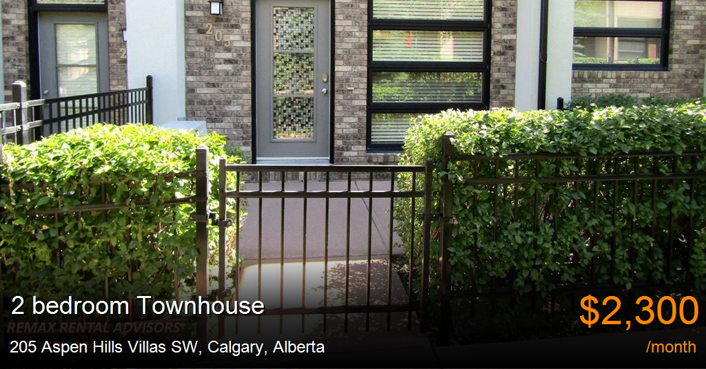 205 aspen hills villas sw, calgary Townhouse for Rent