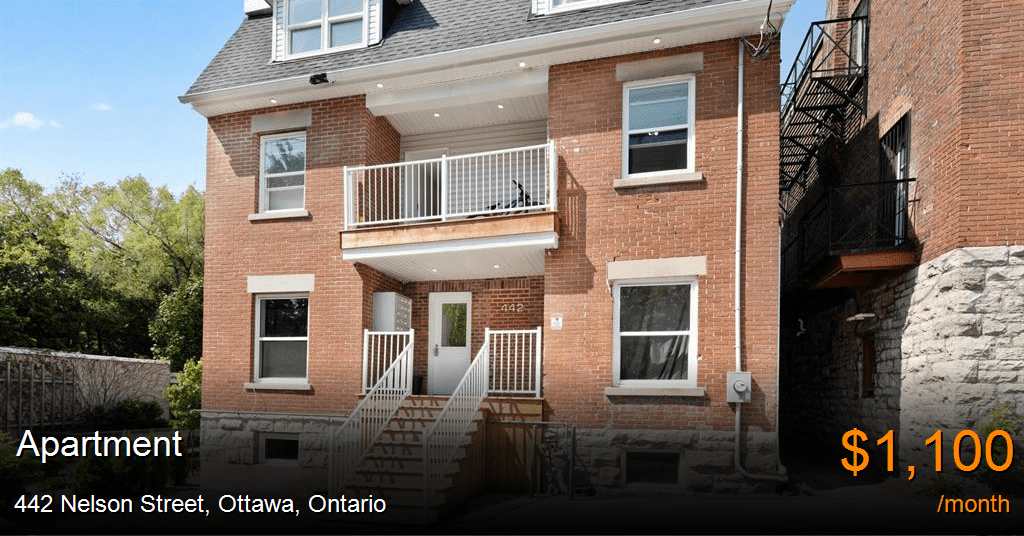 442 nelson street, ottawa Apartment for Rent