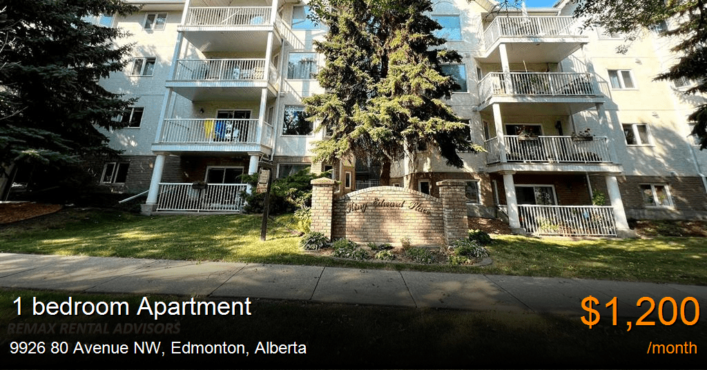 9926 80 avenue nw, edmonton Apartment for Rent