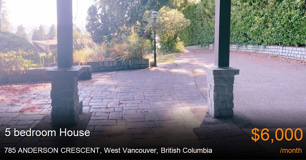 785 anderson crescent, west vancouver House for Rent