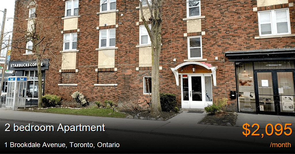 1 brookdale avenue, toronto Apartment for Rent