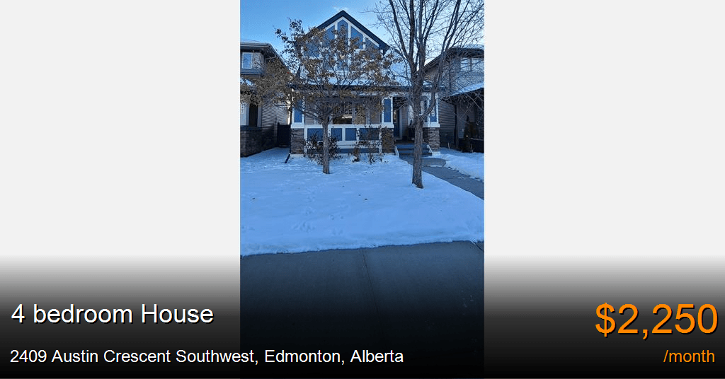 2409 austin crescent southwest, edmonton House for Rent