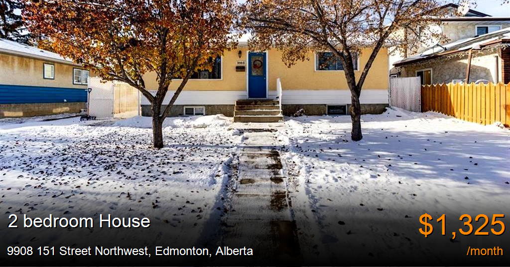 9908 151 street northwest, edmonton House for Rent