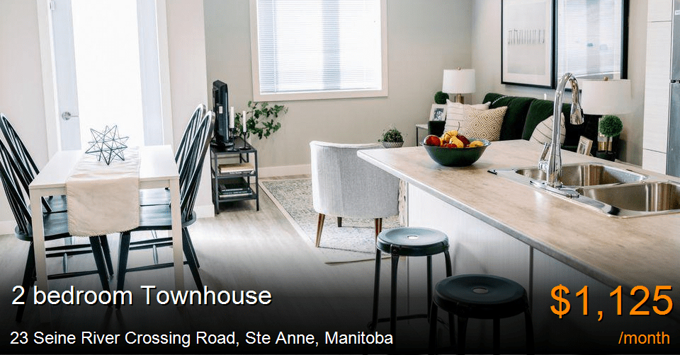 23 seine river crossing road, ste anne Townhouse for Rent