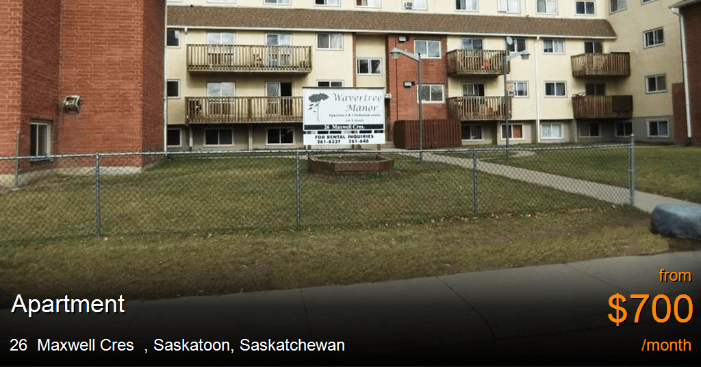 26 maxwell cres, saskatoon Apartment for Rent