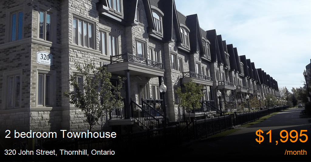 320 john street, thornhill Townhouse for Rent