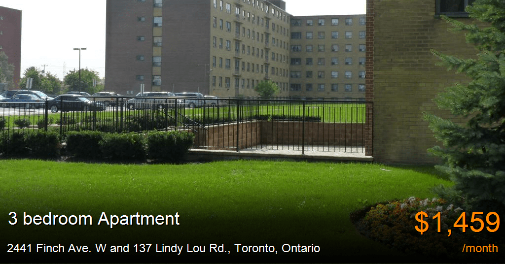 2441 finch ave. w and 137 lindy lou rd., toronto Apartment for Rent