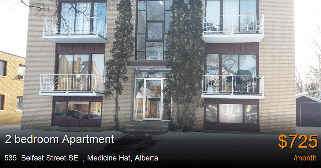 535 belfast street se, medicine hat Apartment for Rent