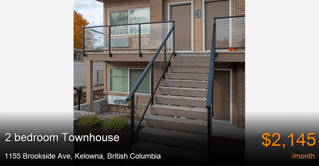 1155 brookside ave, kelowna Townhouse for Rent