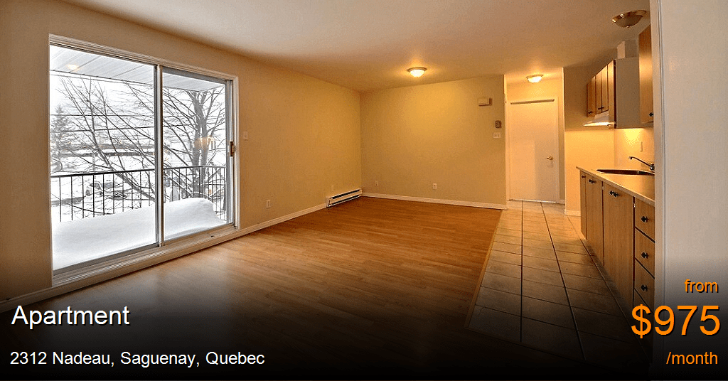 2312 nadeau, saguenay Apartment for Rent