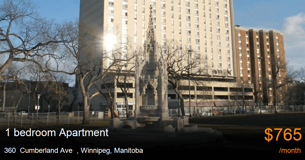 360 cumberland ave, winnipeg Apartment for Rent