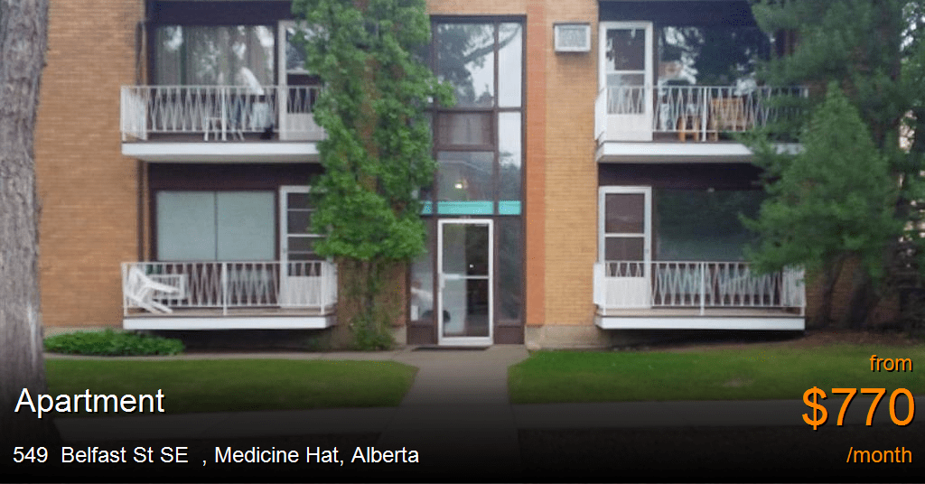 549 belfast st se, medicine hat Apartment for Rent