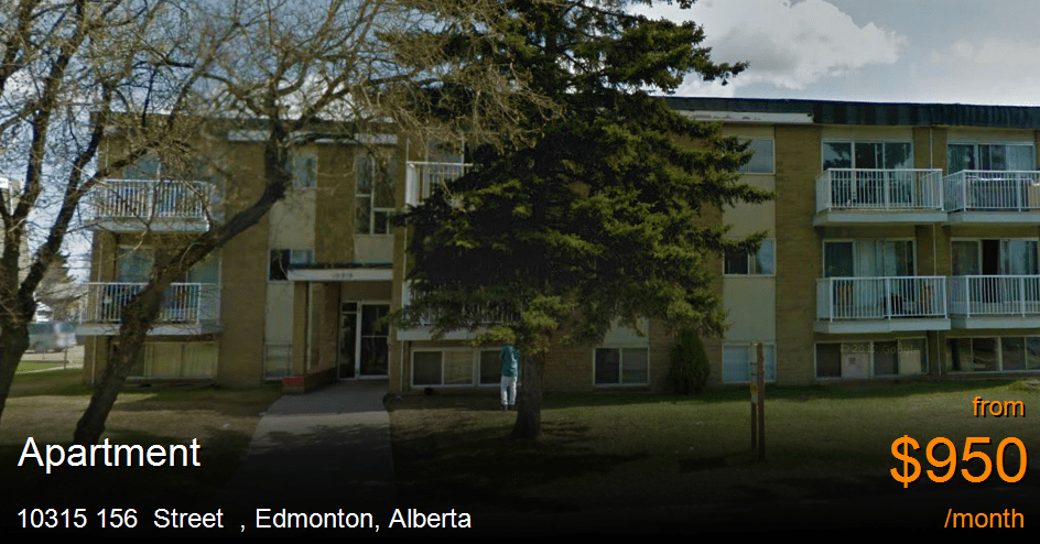 10315 156 street, edmonton Apartment for Rent