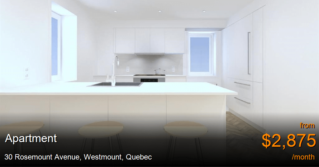 30 rosemount avenue, westmount Apartment for Rent