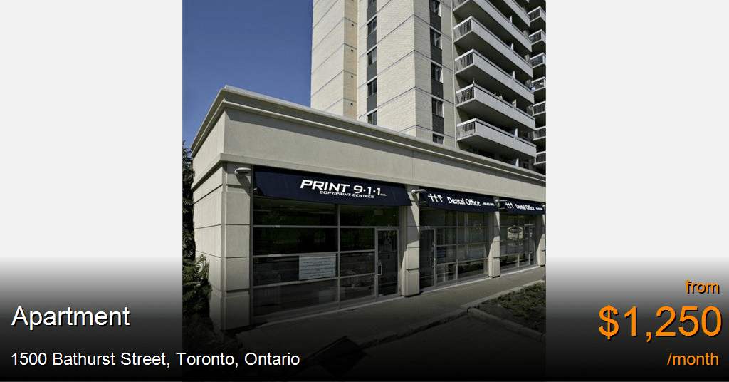 1500 bathurst street, toronto Apartment for Rent