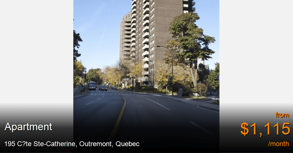 195 c te stecatherine, outremont Apartment for Rent