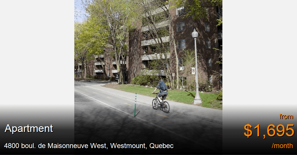 4800 boul. de maisonneuve west, westmount Apartment for Rent