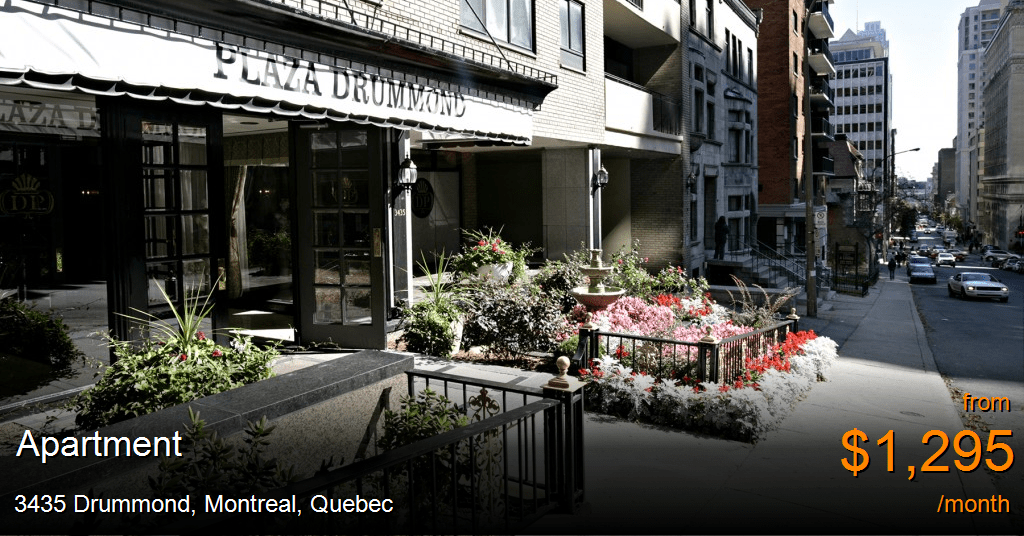3435 drummond, montreal Apartment for Rent