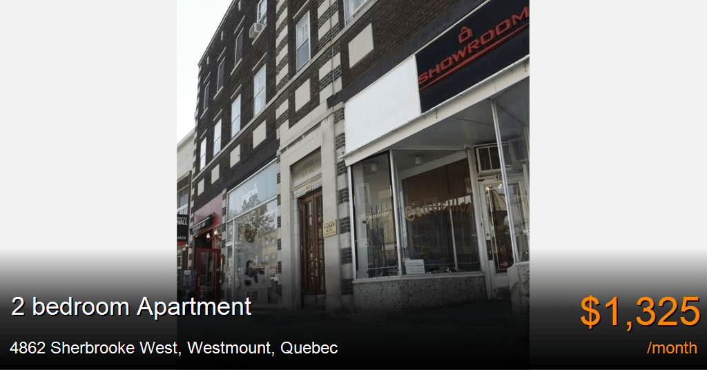 4862 sherbrooke west, westmount Apartment for Rent