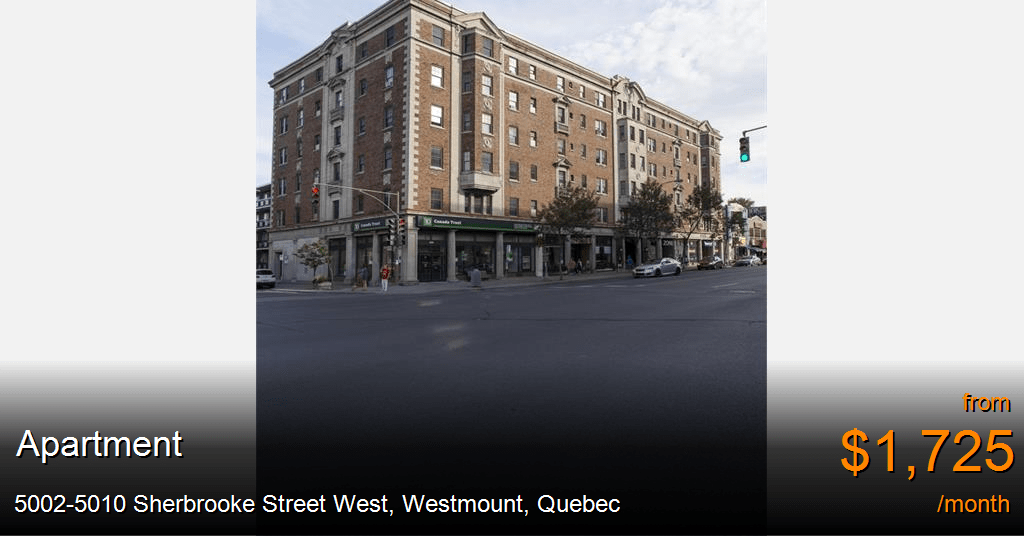 50025010 sherbrooke street west, westmount Apartment for Rent