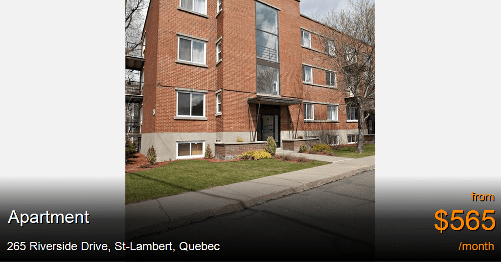 265 riverside drive, stlambert Apartment for Rent