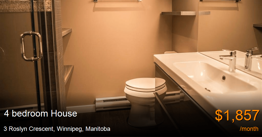3 roslyn crescent, winnipeg House for Rent