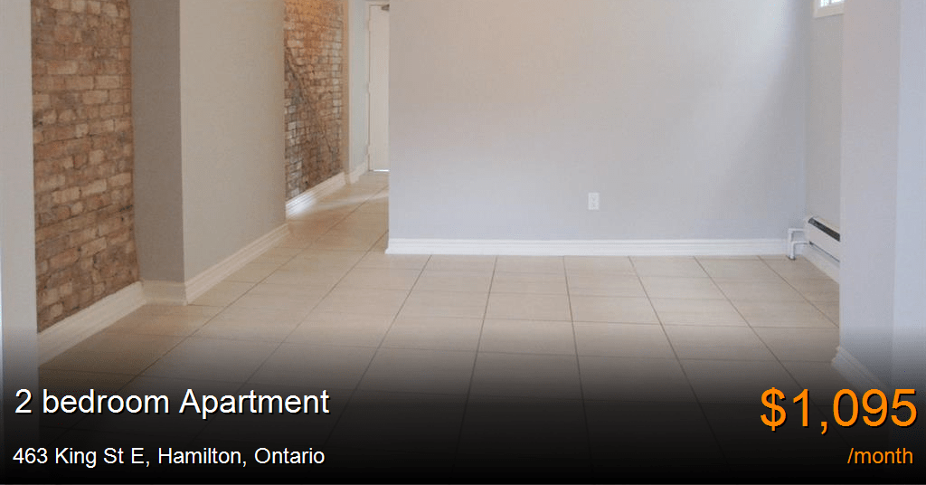 463 king st e, hamilton Apartment for Rent