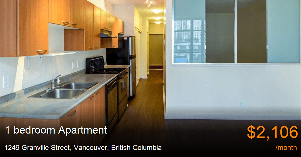 1249 granville street, vancouver Apartment for Rent