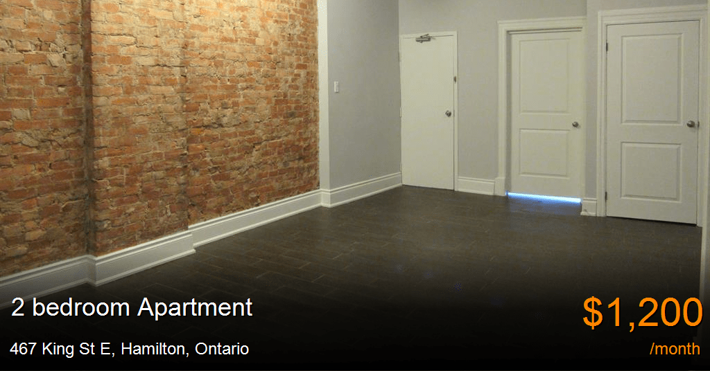 467 king st e, hamilton Apartment for Rent