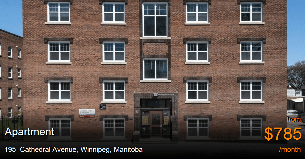 195 cathedral avenue, winnipeg Apartment for Rent