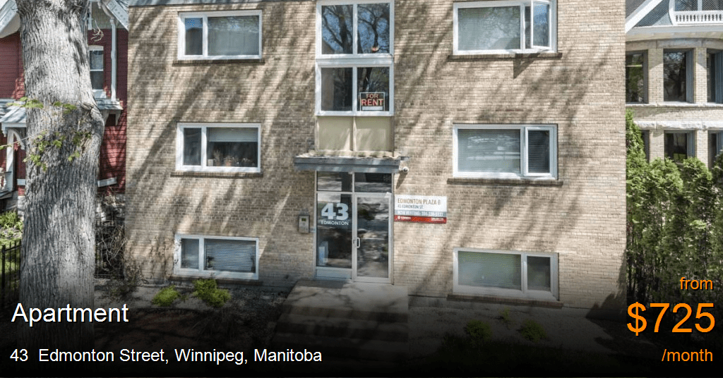 43 Edmonton Street, Winnipeg Apartment for Rent B33367