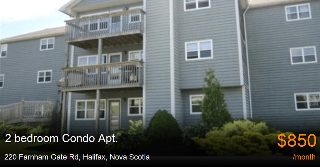 220 Farnham Gate Rd, Halifax Condo Apt. for Rent B33768