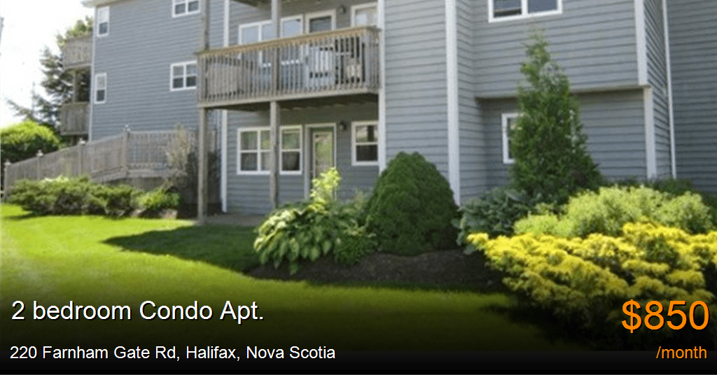 220 Farnham Gate Rd, Halifax Condo Apt. for Rent B33775