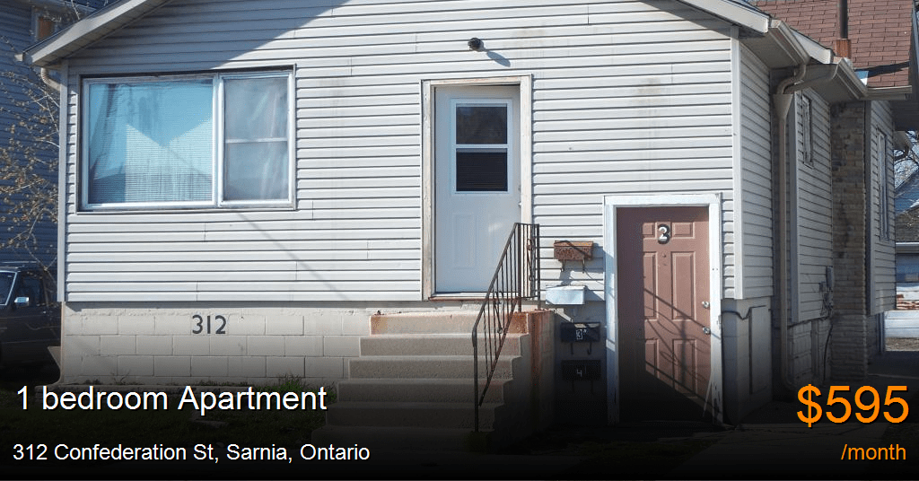 312 confederation st, sarnia Apartment for Rent