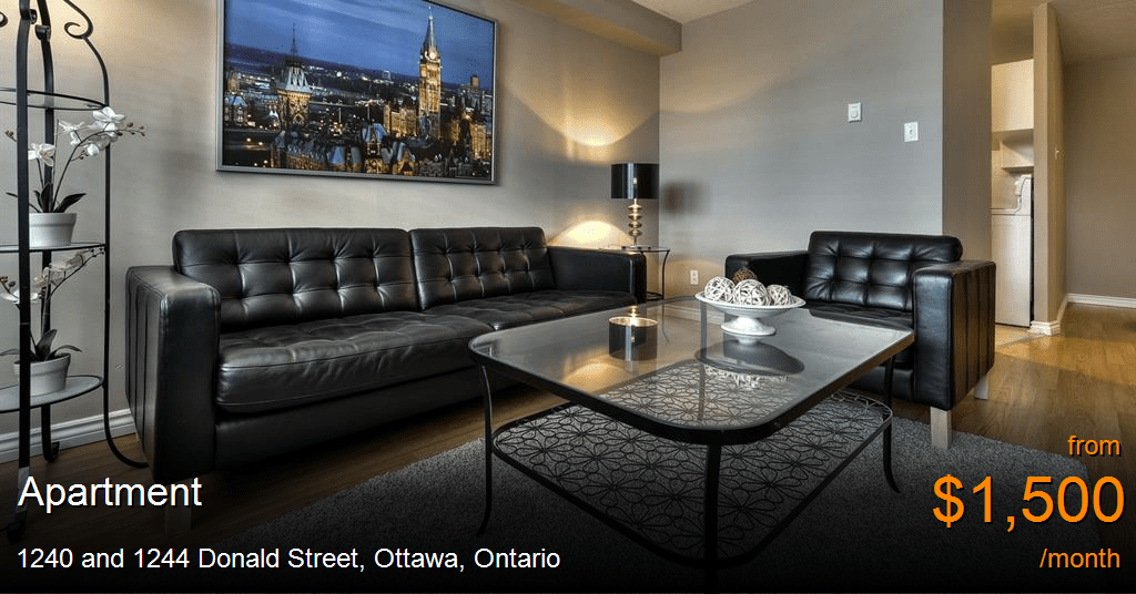 1240 and 1244 Donald Street, Ottawa Apartment for Rent