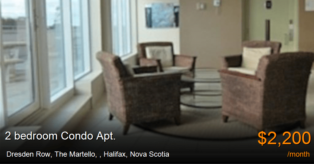 Dresden Row, The Martello,, Halifax Condo Apt. for Rent