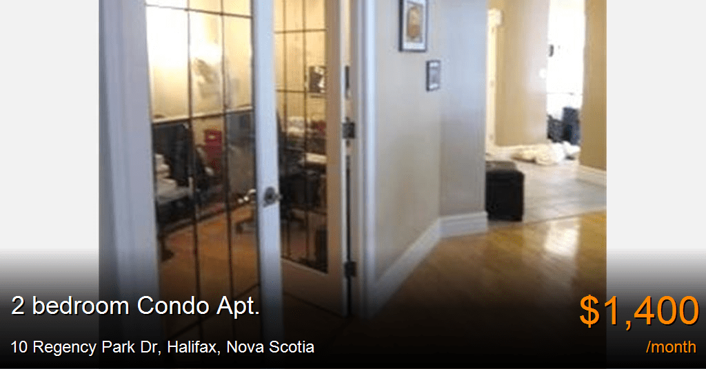 10 regency park dr, halifax Condo Apt. for Rent