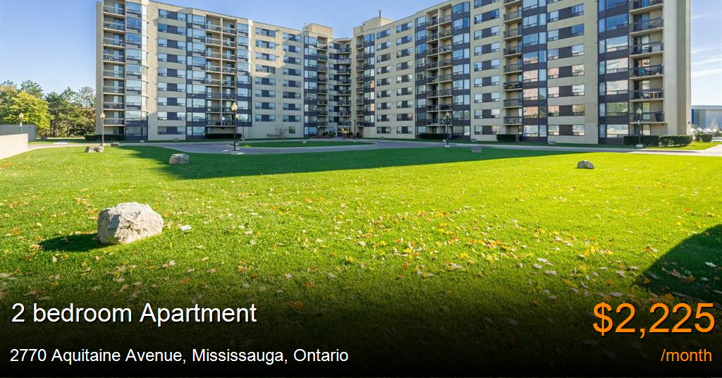 2770 Aquitaine Avenue, Mississauga Apartment for Rent