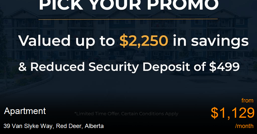 39 Van Slyke Way, Red Deer Apartment for Rent